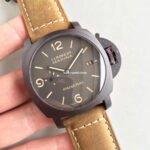 VS Factory Panerai Luminor Marina 1950 3 Days Pam00386 44mm Titanium Leather strap Brown Dial - Image 3