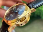 VS Factory Panerai Luminor Marina PAM01115 44mm Red Gold Leather Strap Black Dial - Image 5