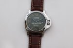 VS Factory Panerai Luminor Marina PAM01116 44mm Platinum Leather Strap Black Dial