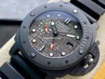 VS Factory Panerai Luminor Submersible Luna Rossa GMT PAM 01039 47mm Carbon Fiber Rubber Strap Grey Dial - Image 3