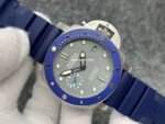 VS Factory Panerai Luminor Submersible PAM00959  42mm Steel Blue Rubber Strap Grey Dial - Image 5