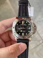 VS Factory Panerai Luminor Submersible PAM01024 44mm Steel Rubber Strap Black Dial