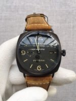 VS Factory Panerai Radiomir Black Seal 3 Days PAM 00505 45mm Black Ceramic Leather Strap Black Dial - Image 2