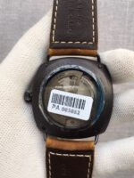 VS Factory Panerai Radiomir Black Seal 3 Days PAM 00505 45mm Black Ceramic Leather Strap Black Dial - Image 6