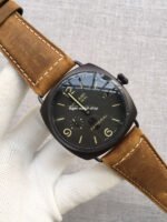 VS Factory Panerai Radiomir Black Seal 3 Days PAM 00505 45mm Black Ceramic Leather Strap Black Dial - Image 3