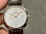 VS Factory Panerai Radiomir Quaranta Automatic Pam 01292 40mm Steel Leather Strap White Dial