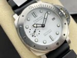 VS Factory Panerai Submersible Bianco PAM 02223 42mm Steel Rubber Strap White Dial - Image 2