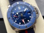 VS Factory Panerai Submersible GMT Luna Rossa Pam1507 42mm Titanium Blue Rubber And Textile Straps Blue Dial - Image 2