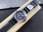 VS Factory Panerai Submersible GMT Pam 01323 44mm Steel Fiber Black Rubber Strap Grey Dial - Image 3