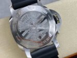 VS Factory Panerai Submersible GMT Pam 01323 44mm Steel Fiber Black Rubber Strap Grey Dial - Image 6