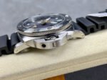 VS Factory Panerai Submersible GMT Pam 01323 44mm Steel Fiber Black Rubber Strap Grey Dial - Image 4
