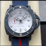 VS Factory Panerai Submersible Luna Rossa PAM01543 44mm Ceramic Rubber Strap White Dial