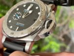 VS Factory Panerai Submersible PAM 01229 44mm Steel Rubber Strap Black Dial - Image 7