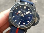 VS Factory Panerai Submersible PAM 01466 44mm Ceramic Rubber Strap Blue Dial - Image 3