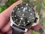 VS Factory Panerai Submersible Quarantaquattro PAM 01288 44mm Steel Canvas Strap Grey Dial - Image 3