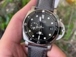 VS Factory Panerai Submersible Quarantaquattro PAM 01288 44mm Steel Canvas Strap Grey Dial - Image 6