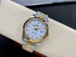 VS Factory Rolex Datejust 126303-0016 41mm Gold Smooth Bezel Half Yellow Gold White Dial Jubilee - Image 4