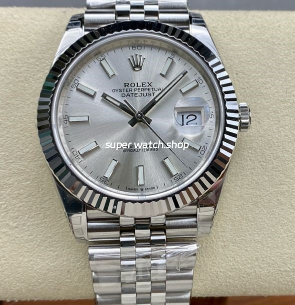 VS-Factory-Rolex-Datejust-126334-0004-41mm-Full-904L-Silver-Dial-Jubilee-3.jpg VS Factory Rolex Datejust 126334-0004 41mm Full 904L Silver Dial Jubilee - Image 1