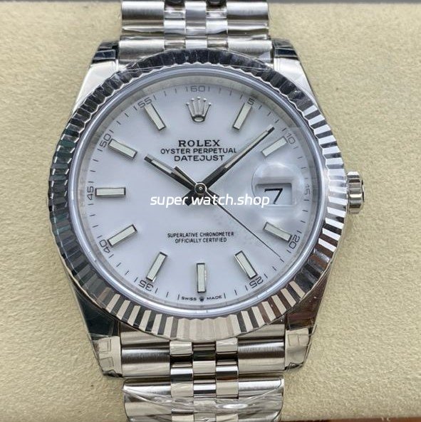 VS-Factory-Rolex-Datejust-126334-0010-41mm-Full-904L-White-Dial-Jubilee-5.jpg VS Factory Rolex Datejust 126334-0010 41mm Full 904L White Dial Jubilee - Image 1