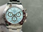 VS Factory Rolex Daytona 126506-0002 40mm Full Platinum Ice Blue Diamond Baguette Dial