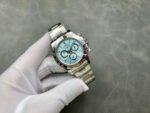 VS Factory Rolex Daytona 126506-0002 40mm Full Platinum Ice Blue Diamond Baguette Dial - Image 4
