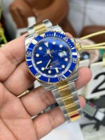 VS Factory Rolex Submariner Date 116613LB 40mm Half Yellow Gold Blue Dial - Image 4