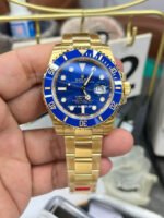 VS Factory Rolex Submariner Date 116618LB 40mm Full Yellow Gold Blue Dial - Image 3