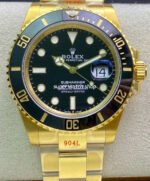 VS Factory Rolex Submariner Date 126618LN 41mm Full Yellow Gold Black Dial