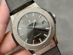 WWF Factory Hublot Classic Fusion 542.NX.7071.LR 42mm Titanium Leather Strap Grey Dial - Image 2