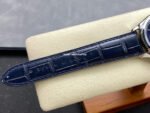 MKS Factory Vacheron Constantin Fiftysix 4600E/000A-B487 40mm Steel Leather Strap Arabic Numerals Blue Dial - Image 9