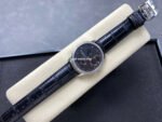 KM Factory Vacheron Constantin Patrimony 47200/000G-9019 White Gold Diamond Bezel Black Dial - Image 4