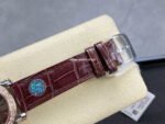 YF Factory Chopard Happy Sport 277473-5008 36mm Diamond Rose Gold Bezel Steel Leather Strap Roman Numerals Brown Dial - Image 8