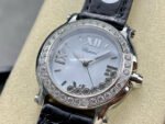 YF Factory Chopard Happy Sport 278475-3037 36mm Steel Leather Strap Roman Numerals White Dial - Image 3