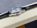 YF Factory Chopard Happy Sport 278590-3001 30mm Steel Black Leather Strap Roman Numerals White Dial - Image 6