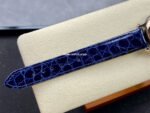 YF Factory Chopard Happy Sport 278590-6001 30mm Rose Gold Bezel Steel Blue Leather Strap Roman Numerals White Dial - Image 9