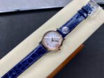 YF Factory Chopard Happy Sport 278590-6001 30mm Rose Gold Bezel Steel Blue Leather Strap Roman Numerals White Dial - Image 4