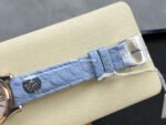 YF Factory Chopard Happy Sport 278590-6001 30mm Rose Gold Bezel Steel Sky Blue Leather Strap Roman Numerals White Dial - Image 8