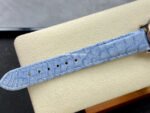 YF Factory Chopard Happy Sport 278590-6001 30mm Rose Gold Bezel Steel Sky Blue Leather Strap Roman Numerals White Dial - Image 9