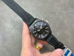 YL Factory IWC Pilot IW389005 44.5mm Ceramic Textile Strap Arabic Numerals Black Dial - Image 4