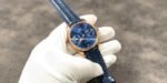 YL Factory IWC Portuguese IW500713 42.3mm Rose Gold Leather Strap Rose Gold Arabic Number Blue Dial - Image 4
