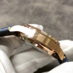 YL Factory IWC Portuguese IW500713 42.3mm Rose Gold Leather Strap Rose Gold Arabic Number Blue Dial - Image 5