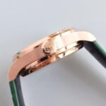 YL Factory IWC Portuguese IW500713 42.3mm Rose Gold Leather Strap Rose Gold Arabic Number Dark Green Dial - Image 6