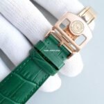 YL Factory IWC Portuguese IW500713 42.3mm Rose Gold Leather Strap Rose Gold Arabic Number Dark Green Dial - Image 8