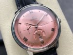 YMS Factory Omega De Ville Prestige 434.13.41.21.10.001 41mm Steel Leather Strap Roman Numerals Pink Dial - Image 2
