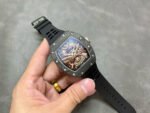 YS Factory Richard Mille Darth Vader Watch RM47 43mm Carbon Fiber Rubber Strap Skeletonized Dial - Image 4