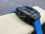 YS Factory Richard Mille RM 53-01 43mm Carbon Fiber Canvas Rubber Strap Skeletonized Black Dial - Image 5