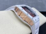 YS Factory Richard Mille RM052 44mm Ceramics&Titanium White Rubber Strap Red Skeletonized Skull Dial - Image 5