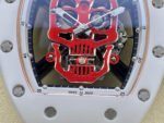 YS Factory Richard Mille RM052 44mm Ceramics&Titanium White Rubber Strap Red Skeletonized Skull Dial - Image 4