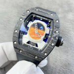 YS Factory Richard Mille RM52-05 43mm Carbon Fiber Black Rubber Strap Skeletonized Dial - Image 4