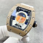 YS Factory Richard Mille RM52-05 43mm Carbon Fiber White Rubber Strap Skeletonized Dial - Image 4